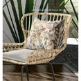 thumbnail image 4 of Watercolor Lilac Bulb Indoor/Outdoor Pillow with Removable Cover in Green Brown 16x16, 4 of 5