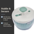 thumbnail image 6 of Farberware Professional White and Sage Green Salad Spinner with Hand Pump Mechanism, 6 of 12