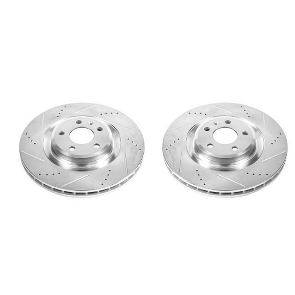 Power Stop EBR839XPR Evolution Drilled & Slotted Rotors -Front