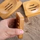 thumbnail image 3 of Soporte de Jabón Macarena de Madera Natural Esponja Redondo, 3 of 6