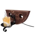 thumbnail image 2 of 220V E14 Retro Style Wall Lamp Semicircular Marble Sconce Light Fixture for Bar Hallway, 2 of 8