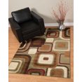 thumbnail image 2 of United Weavers Studio Area Rug 710-00350 Modem Brown Circles Curves 1' 11" x 7' 4" Rectangle, 2 of 5