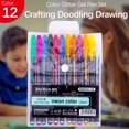 thumbnail image 3 of CUITING 50% off Clear! Ink Pens Bulk Glitter Gel Pen Set Coloring Art Marker Books Crafting Doodling Drawing 2ml, 3 of 3