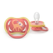 Philips Avent Ultra Air Pacifier 18M+, Chameleon / Monkey, 2 Pack, SCF349/47