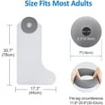 thumbnail image 6 of Puseky Waterproof Full Leg Cast Covers for Shower Adult - Reusable Cast Protector for Thigh, Knee, Foot, Ankle Surgery Wounds - Extra Long, Watertight Design, 6 of 15