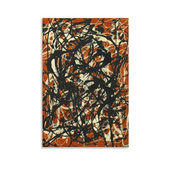 Jackson Pollock Painting Poster Art Poster Canvas Painting Decor Wall Print Photo Gifts Home Modern Decorative Posters 16x24inch(40x60cm)