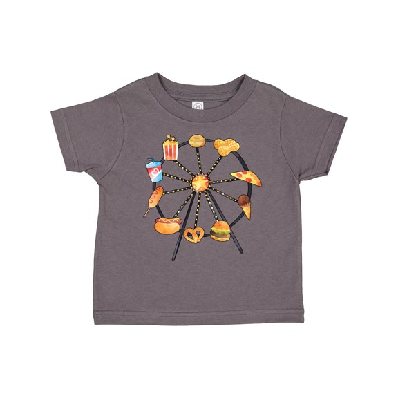 Inktastic Ferris Wheel with Snacks Boys or Girls Toddler T-Shirt