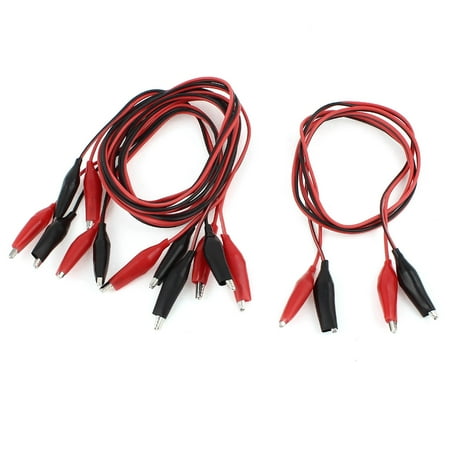 Unique Bargains 4pcs 2 Alligator Clip Both End Tester Cable Wire String for Video Radio