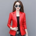 thumbnail image 3 of Nueva chaqueta de cuero S-4xl para mujer, chaqueta de cuero para motocicleta de primavera, traje de cuero para mujer, chaqueta femenina, Blazer, 3 of 4