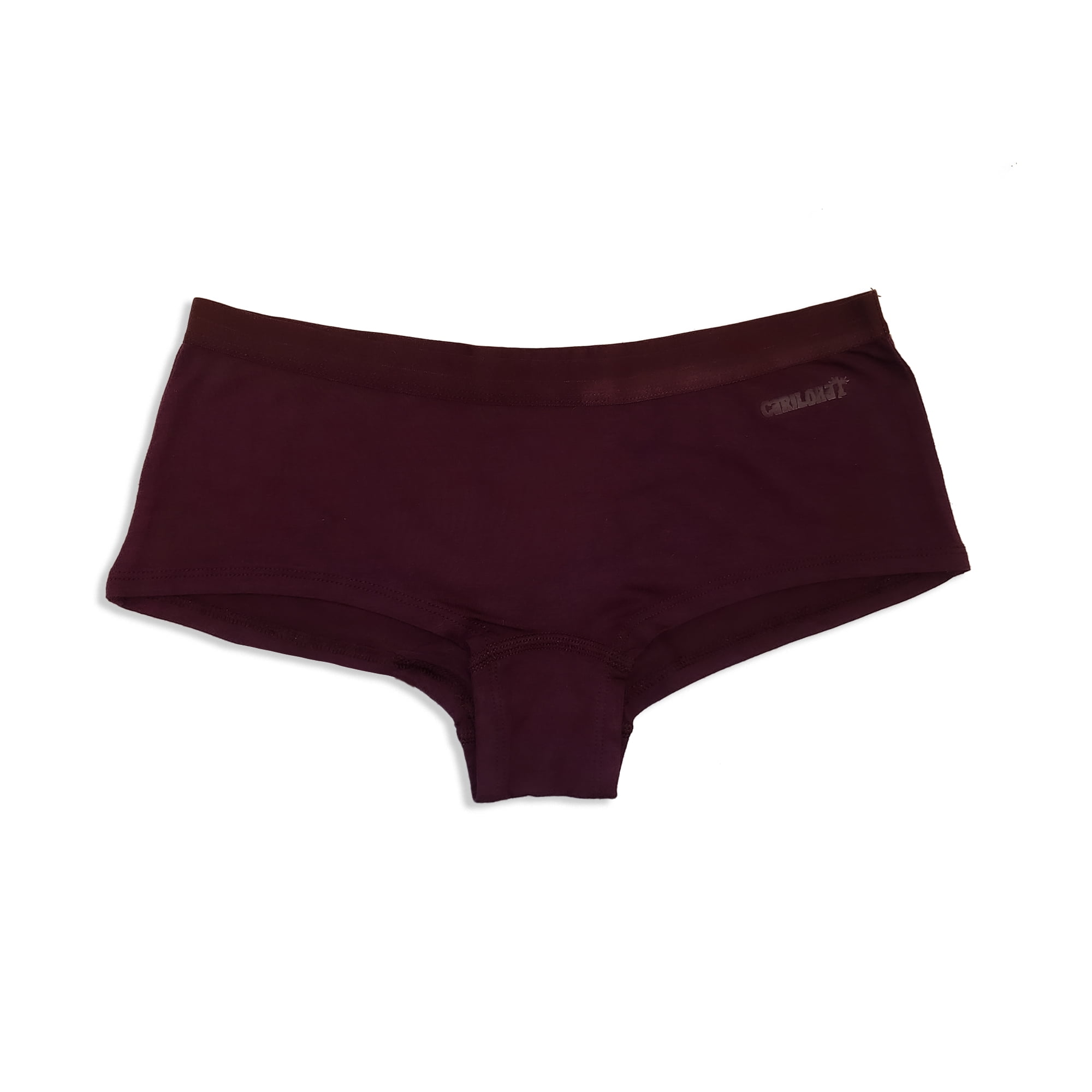Cariloha Bamboo Boyshort Briefs - Merlot Underwear 1 Pc 