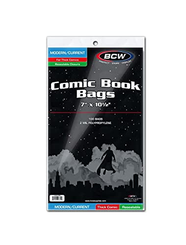 NEW 500 BCW Current Comic Book regular Poly Bags and Acid Free Backer Boards 