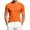 Orange, variant on Avirosel Men's Pocket Basic T Shirts Casual Short Sleeve Breathable Crewneck Running Sports Mesh T-Shirt Gray
