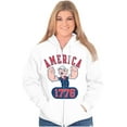 thumbnail image 4 of Popeye The Sailor Man America 1776 Zip Up Hoodie Men's Women's Brisco Brands L, 4 of 6