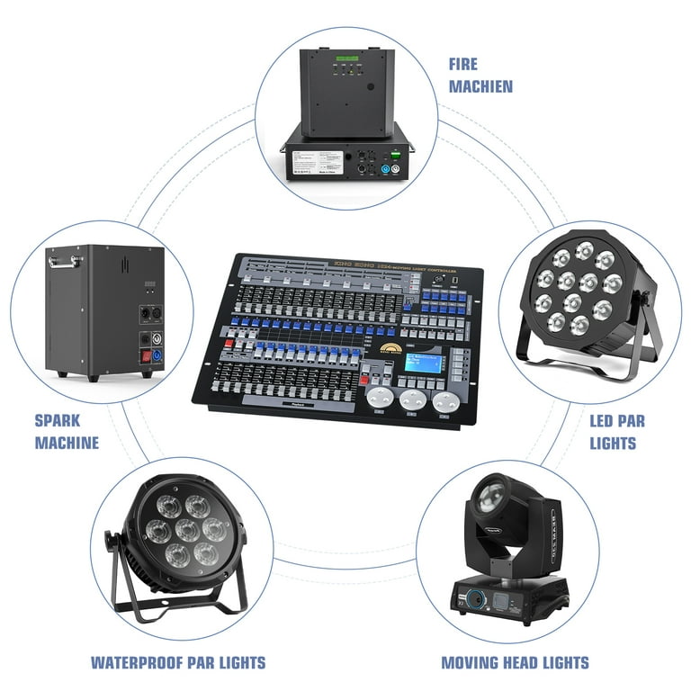 Professional 192 Lighting Console DMX Controller 512 Stage Light Console  Lamp for DJ Equipment - China Professional 192 Lighting Console, DMX  Controller 512 Stage Light