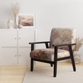 thumbnail image 2 of Designart "Rose Chrysanthèmes love expression II" Chaise d'Appoint Florale Rose - Fauteuil Traditionnel pour Salon, 2 of 7