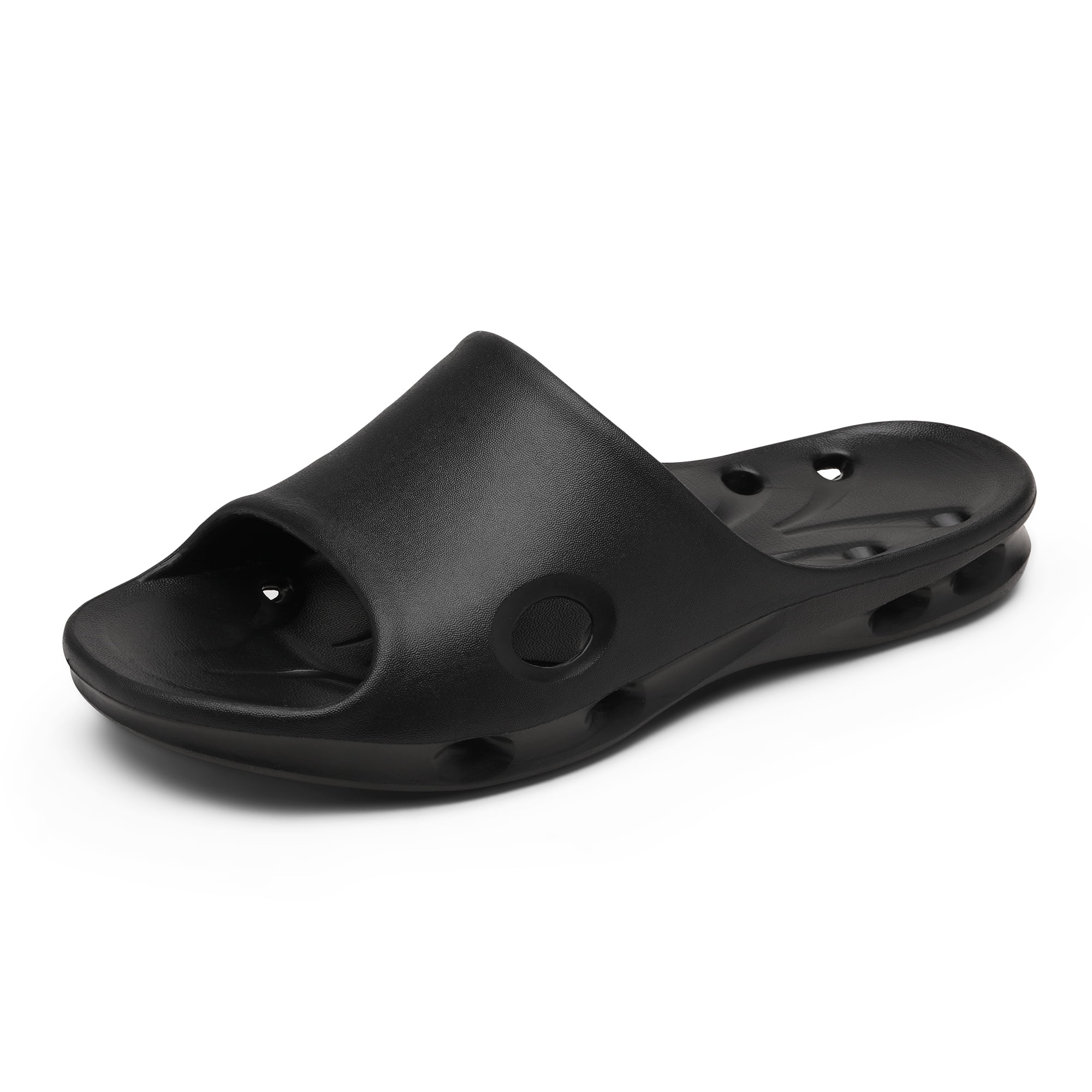 Bruno Marc Men's Slide Shower Sandals with Drainage Holes Quick Drying