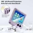 thumbnail image 6 of Designed for Galaxy Z Flip 5 Case with Hinge Protection [Compatible with MagSafe],Samsung Flip 5 Slim Clear Protective Case Support Wireless Charging Cover for Z Flip 5 5 G (Clear+Pink), 6 of 12