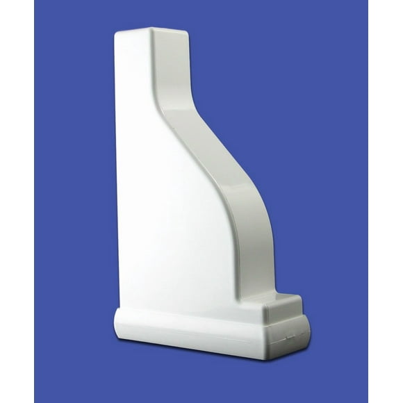 Vinyl Fence Decorative Rail Pergola End Cap (Box of 10) (2"x6", White)