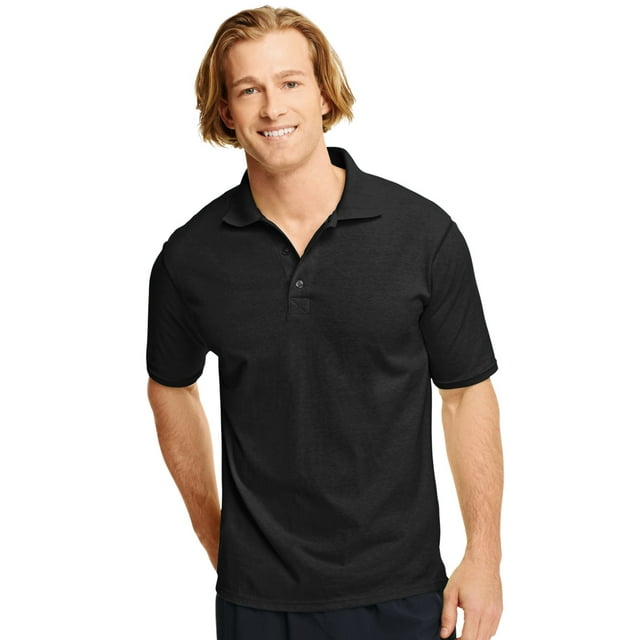 Hanes Mens X-Temp Sportshirt, 2XL, Black