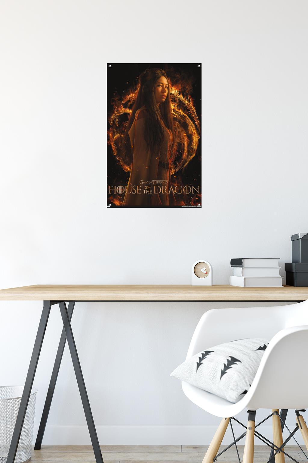 House of the Dragon - Mysaria One Sheet Wall Poster with Push Pins, 14.725" x 22.375"
