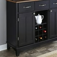 thumbnail image 3 of Homestyles Buffet Of Buffets Black Buffet with Hutch, 3 of 8