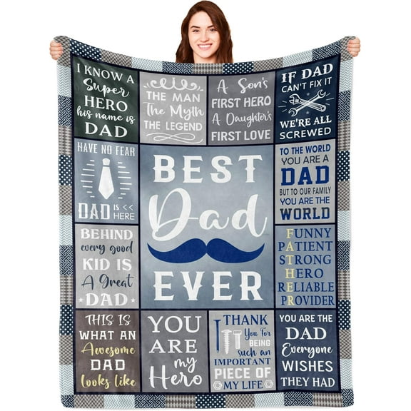 Dad Birthday Gift, Dad Blanket, Dad Gifts, Birthday Gifts for Dad, Gifts for Dad Who Wants Nothing, Dad Gifts for Birthday, Dads Birthday Gifts Ideas, Father Gifts Throw Blanket 60x50in