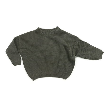 

New Foreign Trade Children’s Knitted Sweater Girls’ Pure Simple Sweater