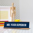 Signs ByLITA Mr. Your Superior Gold Frame, Desk Sign (2x8