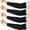 Black, variant on 4 Pair Protective Arm Sleeves for Thin Skin Anti-Cut Burn Resistant Cover Forearm Sleeve for Cooking Construction(Gray, 7.9 Inch)