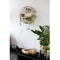 Kimisty Modern Gold Round Hanging Decor Shelf, 20 Inch Large Circular ...