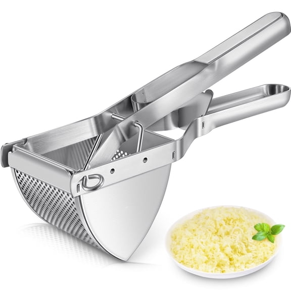 Potato Ricer, ARRITZ Stainless Steel Professional Masher with Ergonomic Handle for Mashed Potatoes and Ricer Kitchen Tool
