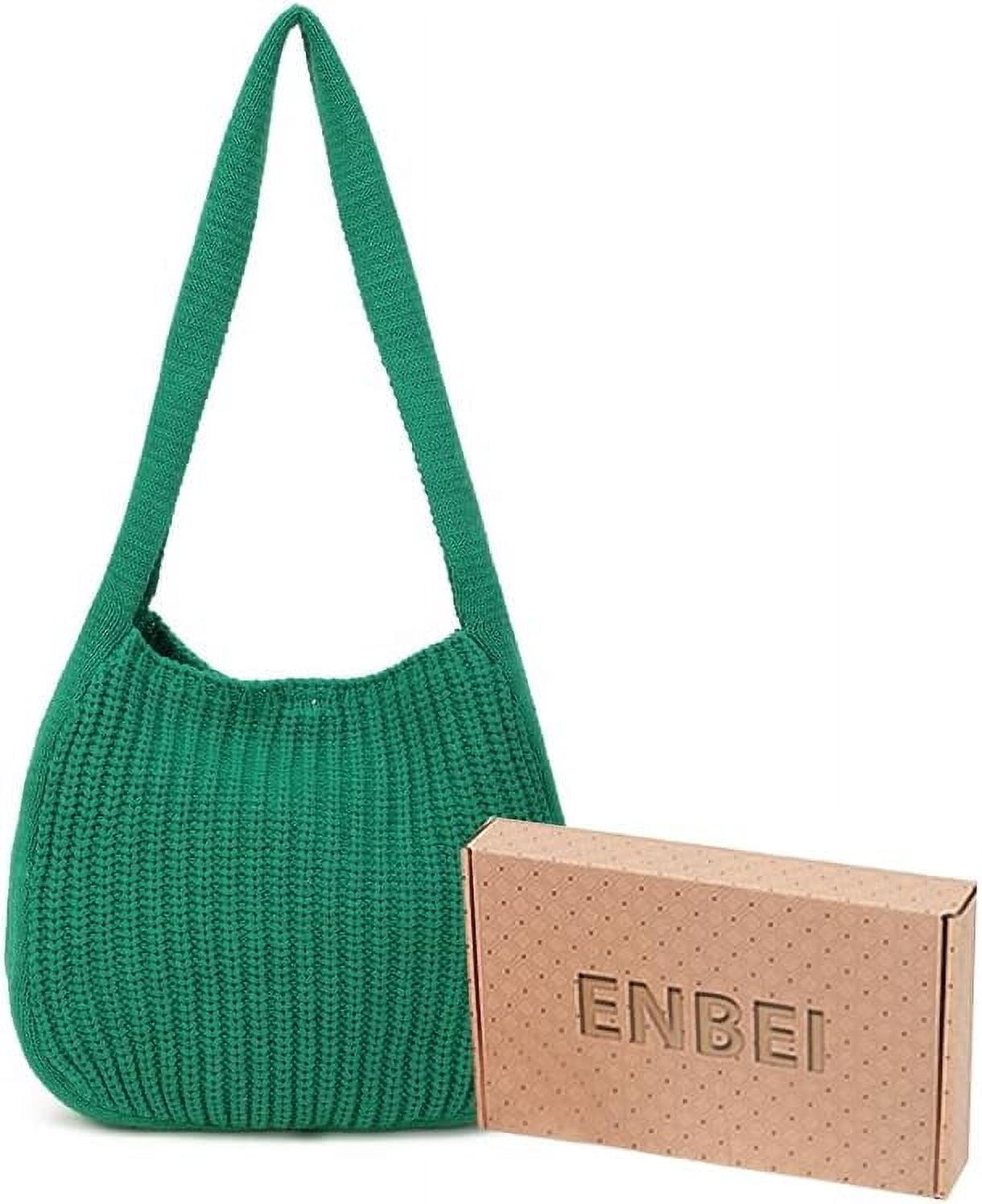 CAILDANL Women's Crochet Tote Bag Knit Shoulder bag,Aesthetic Bag,Cute Eco-Friendly Tote for Travel,Daily Use,Gift Box Packaging