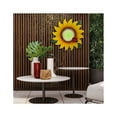 thumbnail image 2 of LuxenHome Sunflower Metal and Glass Outdoor Wall Decor, 2 of 10