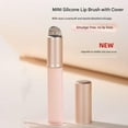 thumbnail image 3 of Mini silicone lip brush, lip mud, lipstick brush, lip round head brush, lip cover with brush strap, concealer, portable brush head for blending, 3 of 3