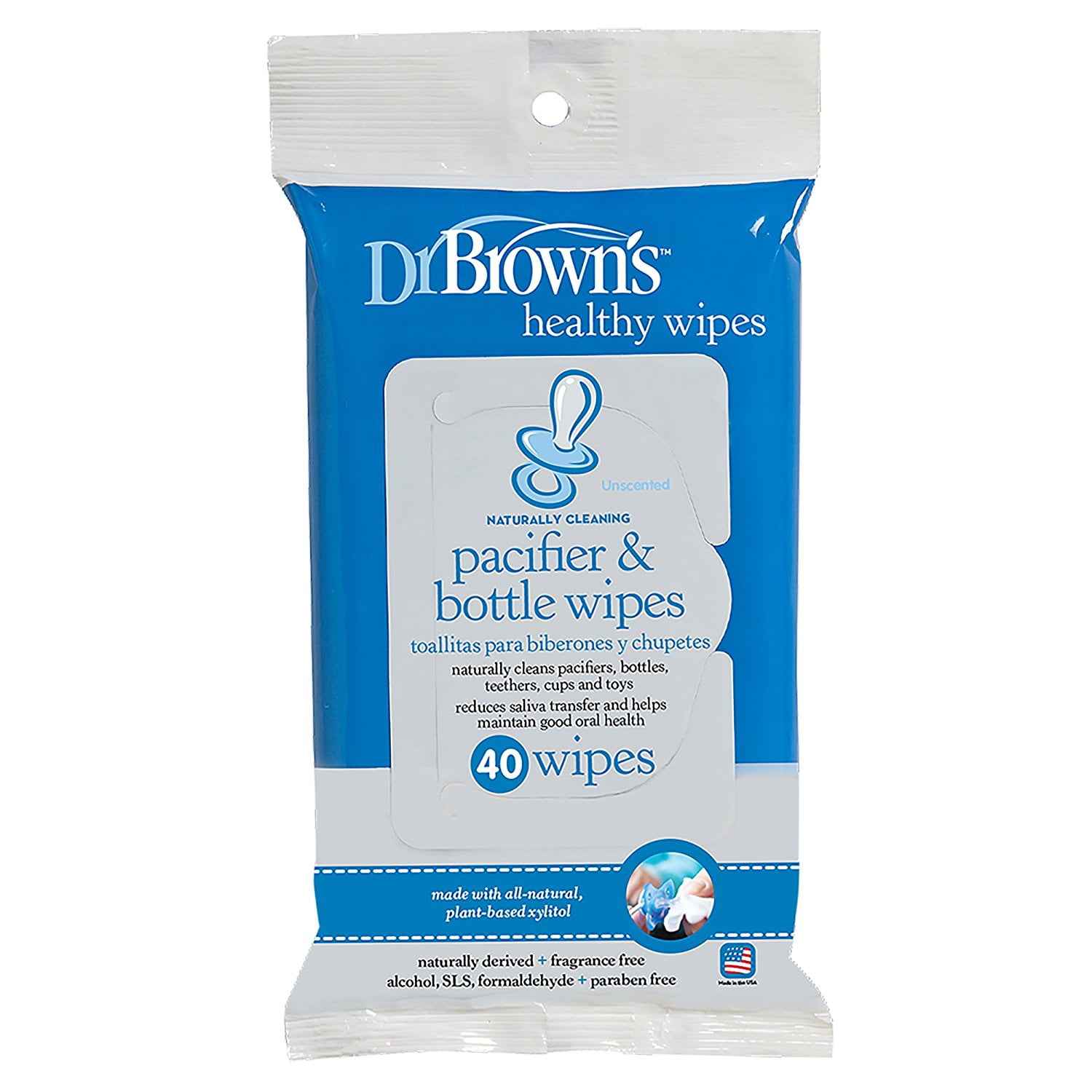Dr. Brown's 40 Pack Pacifier and Bottle Wipes