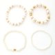 thumbnail image 3 of Fiudx Conjunto de Pulseras, Pulseras Elegantes con Diseño de Corazón de Perla, Joyería de Plástico Duraderas, Accesorio de Moda Versátil, Ropa Informal Formal, Estilo Femenino, Empaque Listo para Reg, 3 of 7