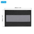 thumbnail image 2 of Uxcell 2x3" Reflective Patch Hook and Loop Fastener Safety Applique, Black 4 Pack, 2 of 6