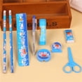 thumbnail image 2 of 9pcs Stationery Set, 9-piece Essentials Supplies Kit, Student Supplies, Ballpoint Pen, Pencil, Rubber Ruler Set, 2 of 5