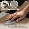 thumbnail image 6 of ODIKA Throw Tan Grey Geometric Scattered Contemporary Covering Beige Non-Slip Chair-Friendly for Home Office, Gaming Room, Under Desk, 6 of 7