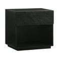 thumbnail image 2 of Petra 1 Drawer Wood Nightstand in Black Finish, 2 of 6