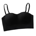 thumbnail image 2 of Qulqfy Padded Womens Bras Beauty Back Push Up Black Thin Straps Demi Comfortable Bras T Shirt Bra S, 2 of 4