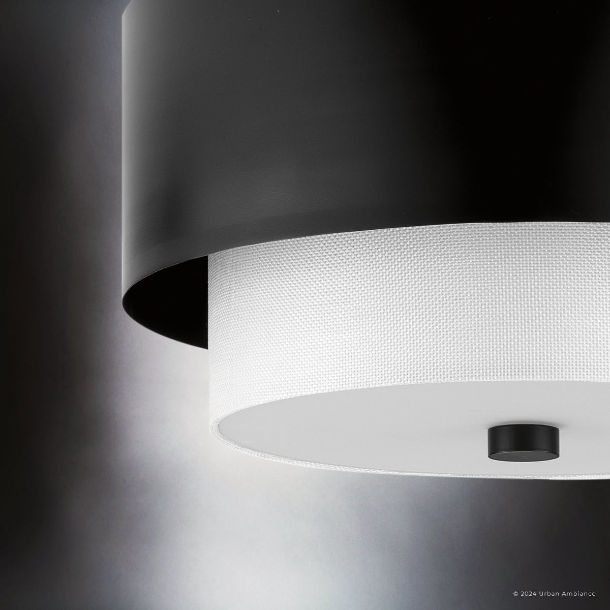 Luxury Modern Ceiling Light, Matte Black, UHP4852