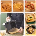 thumbnail image 4 of Air Fryer Disposable Paper Liners 9 inch Square, for 6QT-10QT Air Fryer Microwave Oven Frying Pan,100PCS Non-Stick Large Disposable Parchment Paper Liners, 4 of 7
