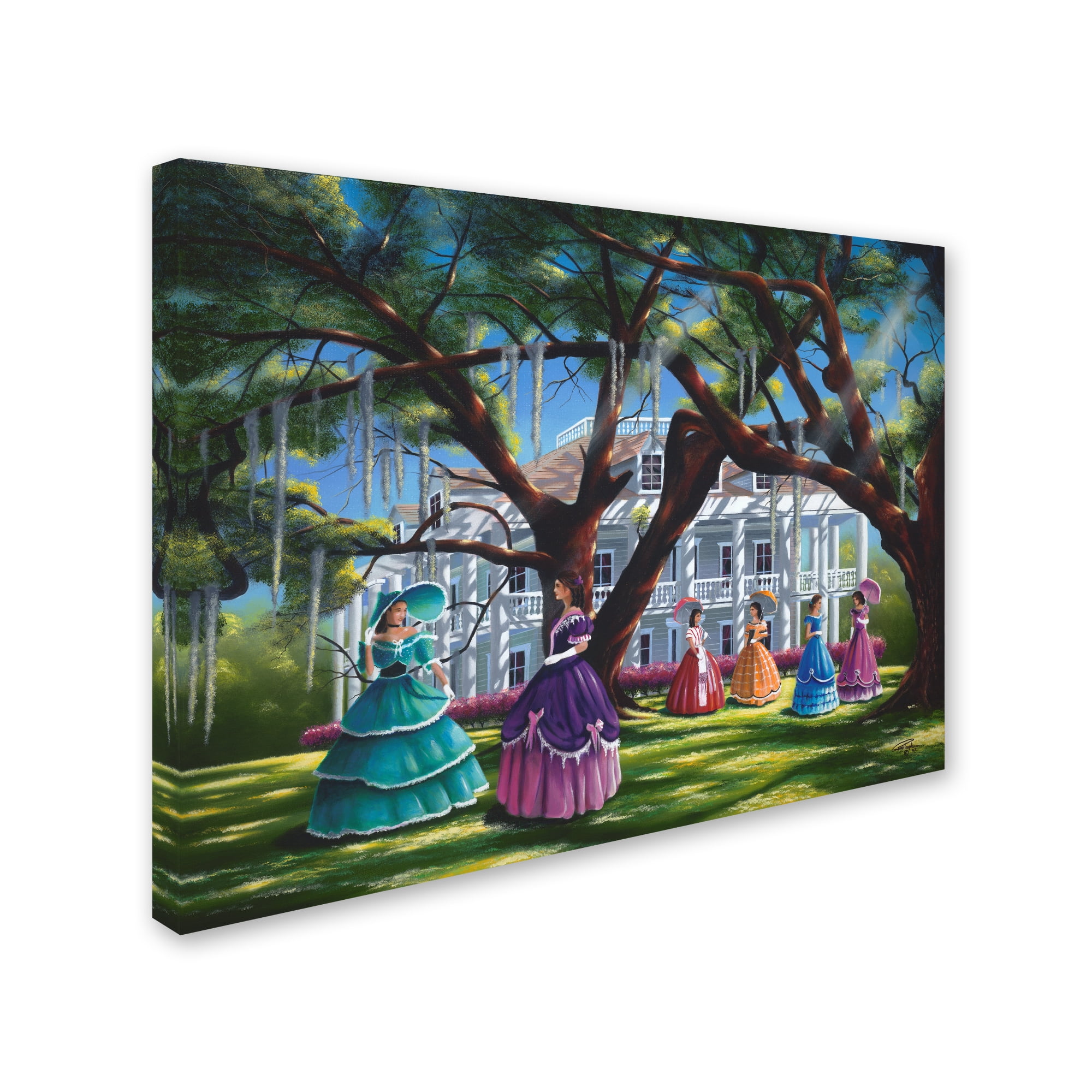 Trademark Fine Art 'Wartime Gathering' Canvas Art by Geno Peoples