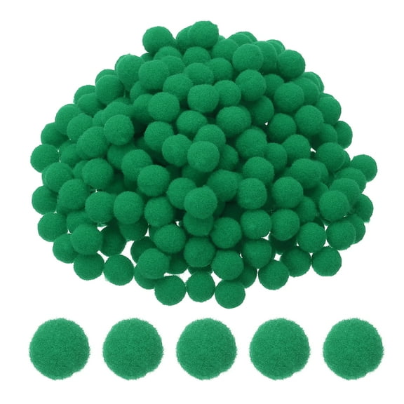 0.3inch Pom Poms for Crafts, 2000pcs Small Pompoms for Crafts Mini Puff Balls Bulk High Elasticity Fuzzy Balls for Hats Christmas Art, Dark Green
