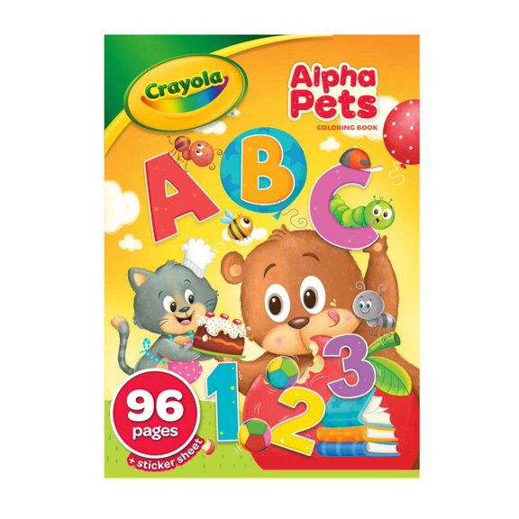Crayola Alpha Pets Coloring Book 96 Pages