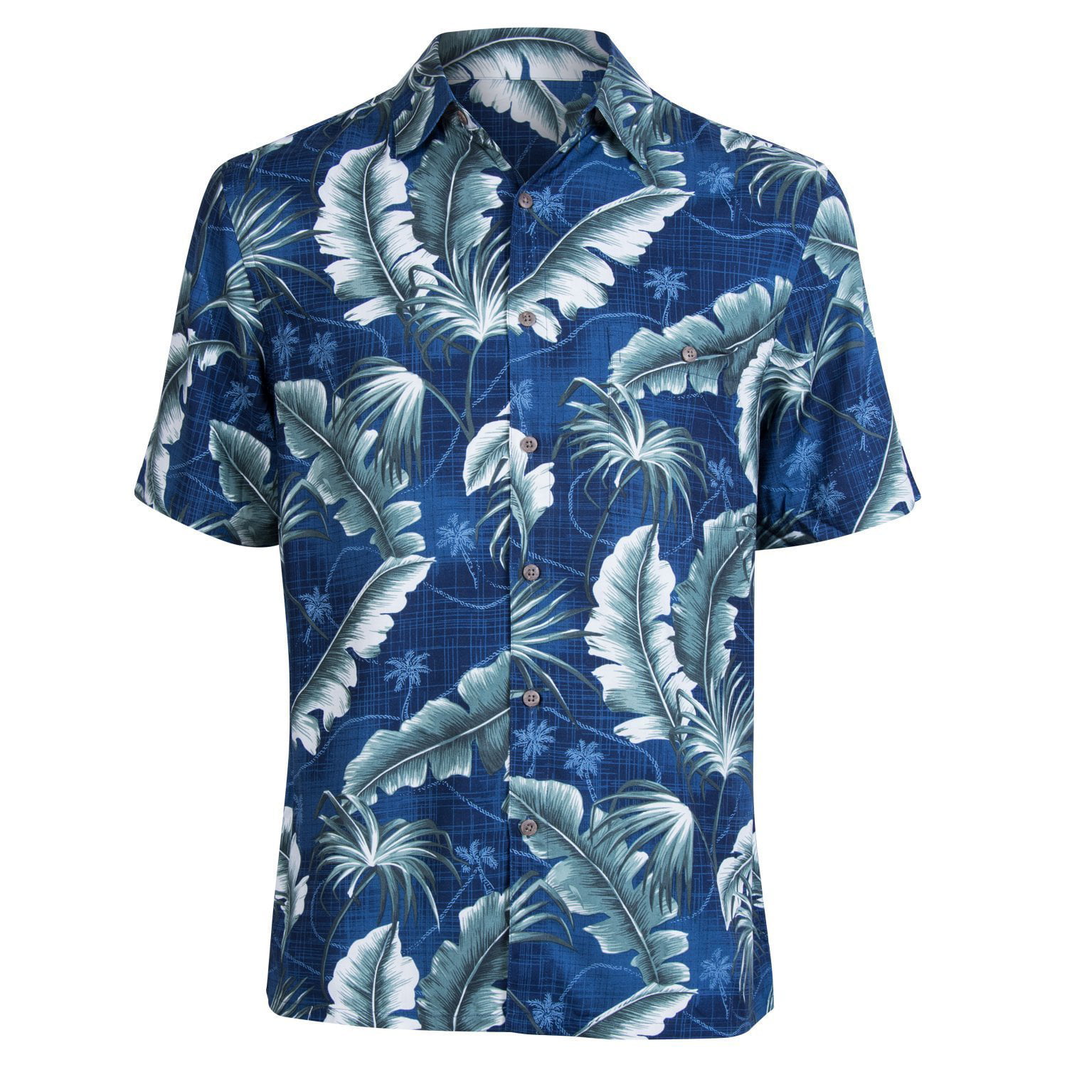 Campia Men's Rayon Print Shirt Big and Tall (Navy - 96814, M) - Walmart.com