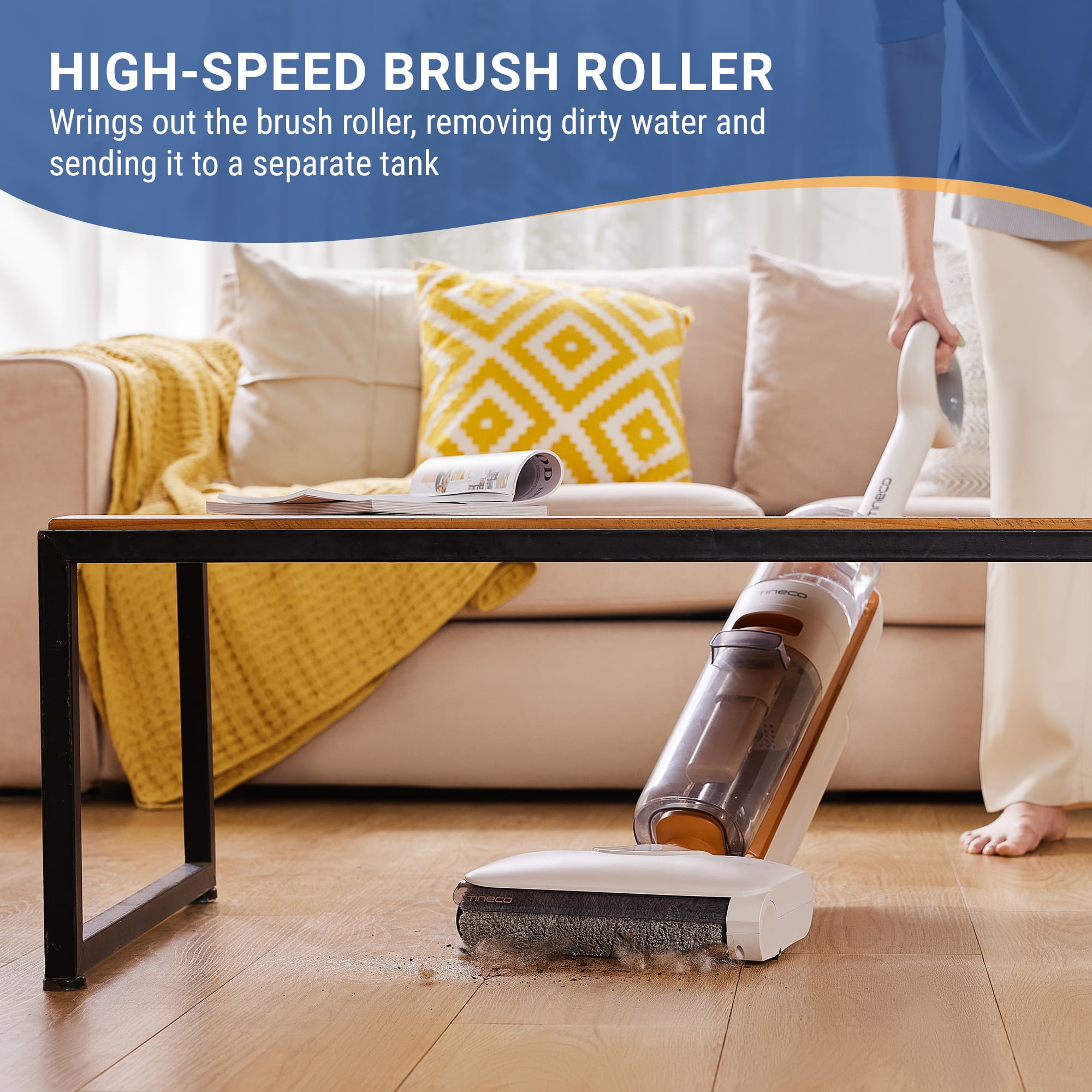 Tineco GO MAX Cordless Wet Dry Vacuum & Mop, 2-in-1 Self-Cleaning Floor Washer for Hardwood and Sealed Hard Floors