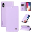 thumbnail image 3 of Funda para iPhone X/XS Estuche de Cuero PU Tipo Cartera con Ranuras para Tarjetas y Cierre Magnético, 3 of 5
