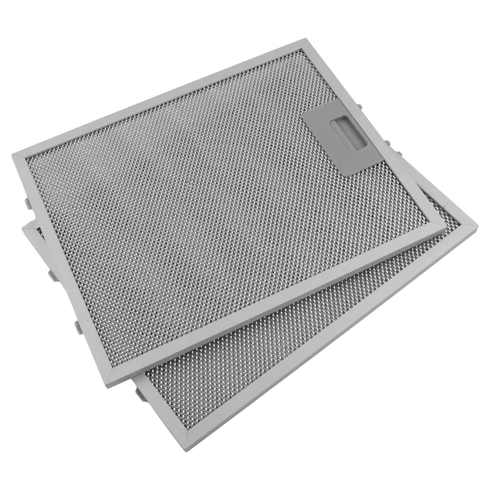 CHENGSI for Cooker Hood Filters 2-Pack Metal Mesh Extractor Vent Filter 320x260mm 5-Layer Aluminum Grease Trap for Range Hood Ventilation System Replacement Parts Silver